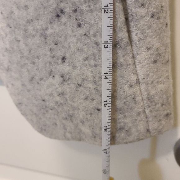 Club Monaco Wool Blend Tweed Open- Front Vest Gray Specked Size XS - Picture 13 of 13